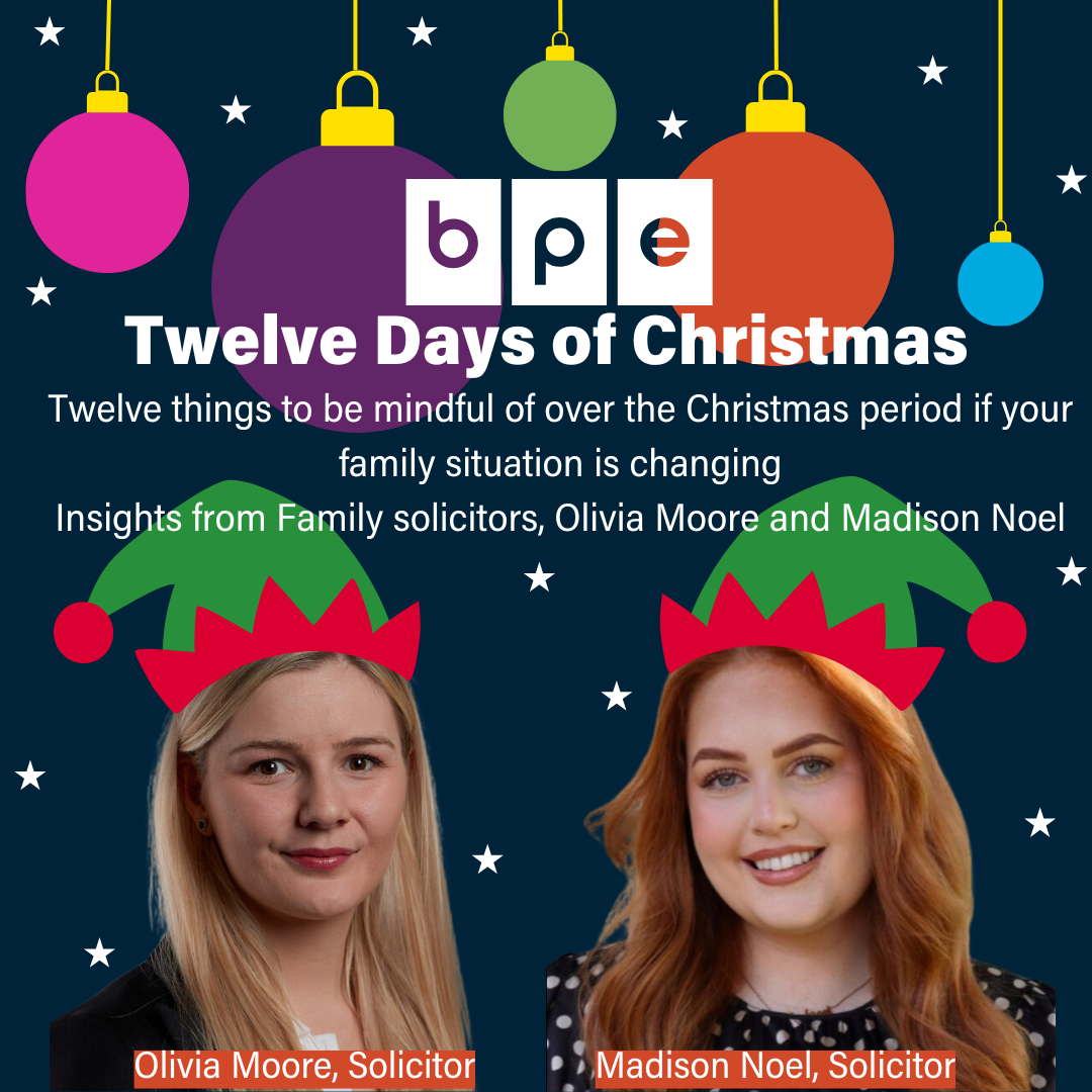 The 12 Days of Christmas with BPE's Family team